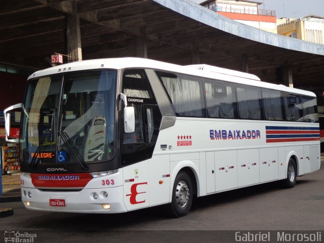 Expresso Embaixador 303 na cidade de Porto Alegre, Rio Grande do Sul, Brasil, por Gabriel  Morosoli. Número da foto: #2142191.