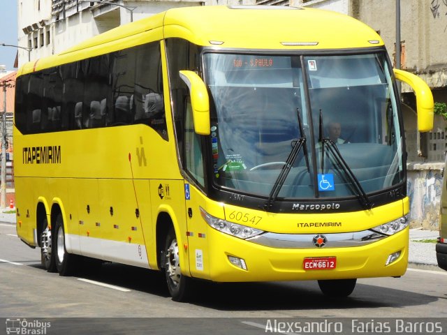 Viação Itapemirim 60547 na cidade de Rio de Janeiro, Rio de Janeiro, Brasil, por Alexsandro  Farias Barros. Número da foto: #2142120.