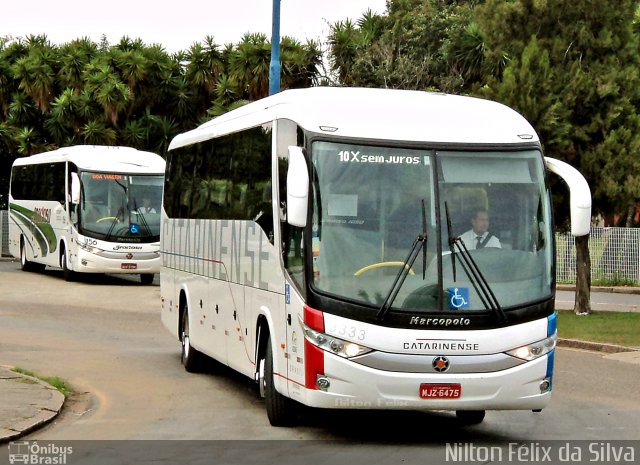 Auto Viação Catarinense 3333 na cidade de Curitiba, Paraná, Brasil, por Nilton Félix da Silva. Número da foto: #2142901.