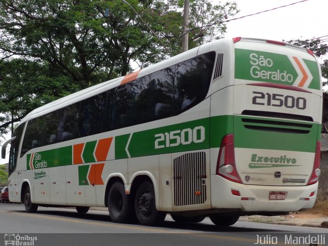 Cia. São Geraldo de Viação 21500 na cidade de Belo Horizonte, Minas Gerais, Brasil, por Júlio  Mandelli. Número da foto: #2144039.