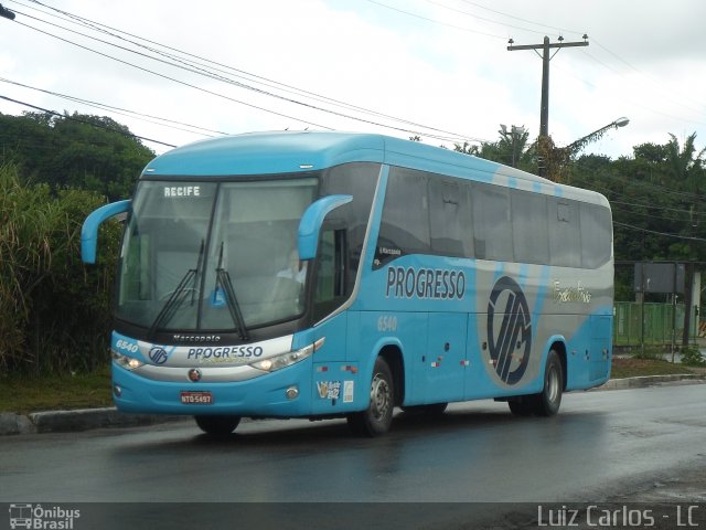 Auto Viação Progresso 6540 na cidade de Recife, Pernambuco, Brasil, por Luiz Carlos de Santana. Número da foto: #2144643.