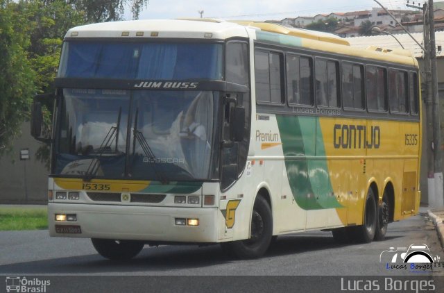 Empresa Gontijo de Transportes 15335 na cidade de Araxá, Minas Gerais, Brasil, por Lucas Borges . Número da foto: #2144756.