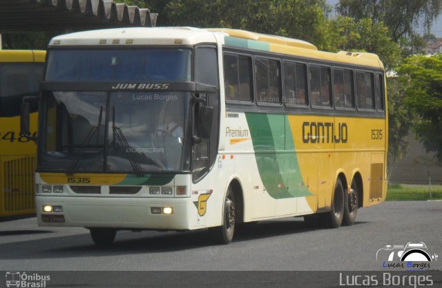 Empresa Gontijo de Transportes 15315 na cidade de Araxá, Minas Gerais, Brasil, por Lucas Borges . Número da foto: #2144759.