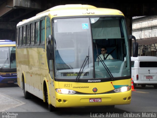 Viação Itapemirim 8221 na cidade de Rio de Janeiro, Rio de Janeiro, Brasil, por Lucas Alvim. Número da foto: #2144638.