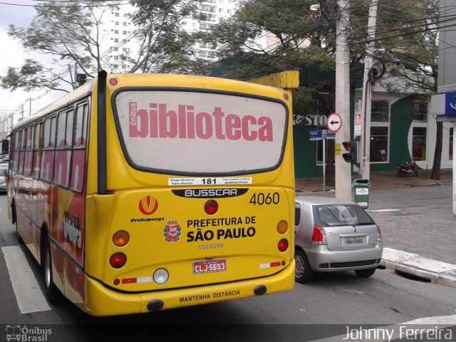 Auto Viação Urubupungá 4060 na cidade de São Paulo, São Paulo, Brasil, por Johnny Ferreira. ID da foto: 2144258.