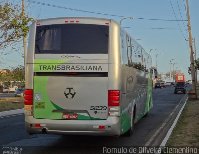 Transbrasiliana Transportes e Turismo 51239 na cidade de São Luís, Maranhão, Brasil, por Romulo de Oliveira Clementino. Número da foto: #2089539.