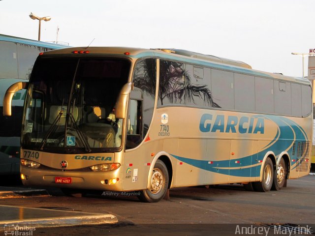 Viação Garcia 7740 na cidade de Londrina, Paraná, Brasil, por Andrey Gustavo. Número da foto: #2090731.