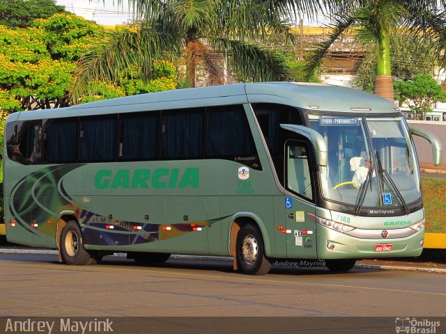Viação Garcia 7188 na cidade de Londrina, Paraná, Brasil, por Andrey Gustavo. Número da foto: #2090995.