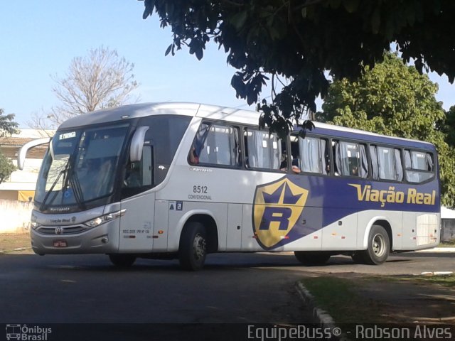 Viação Real 8512 na cidade de Paranavaí, Paraná, Brasil, por Robson Alves. ID da foto: 2090076.