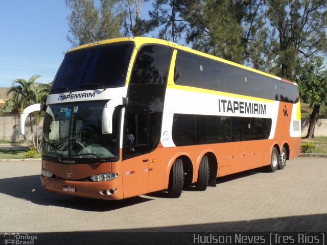 Viação Itapemirim 731 na cidade de Três Rios, Rio de Janeiro, Brasil, por Hudson Neves. ID da foto: 2090706.