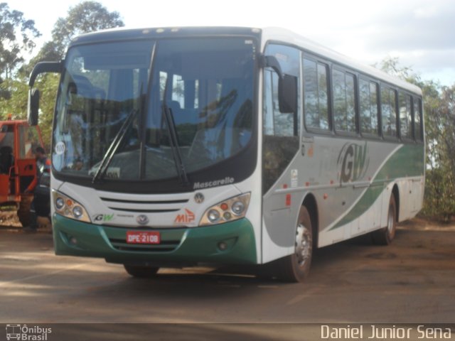 GW Transportes e Turismo 100 na cidade de Itabirito, Minas Gerais, Brasil, por Daniel Junior Sena. Número da foto: #2089982.