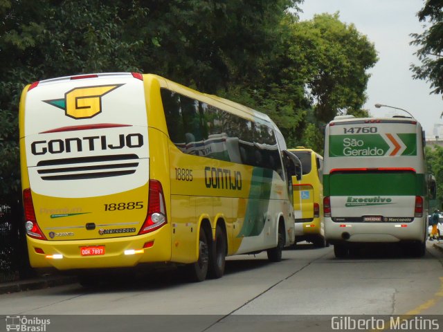 Empresa Gontijo de Transportes 18885 na cidade de São Paulo, São Paulo, Brasil, por Gilberto Martins. Número da foto: #2093169.