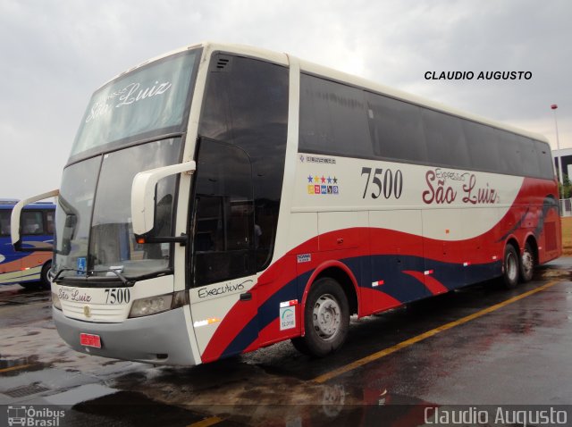 Expresso São Luiz 7500 na cidade de Goiânia, Goiás, Brasil, por Claudio Augusto. ID da foto: 2092680.