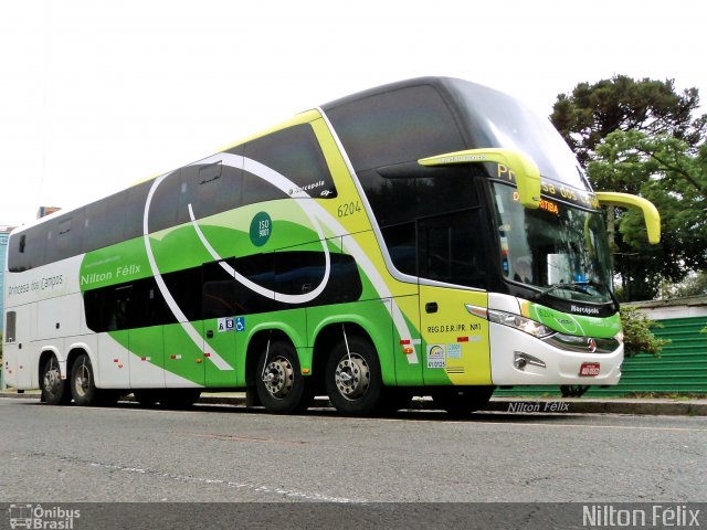 Expresso Princesa dos Campos 6204 na cidade de Curitiba, Paraná, Brasil, por Nilton Félix da Silva. Número da foto: #2091272.