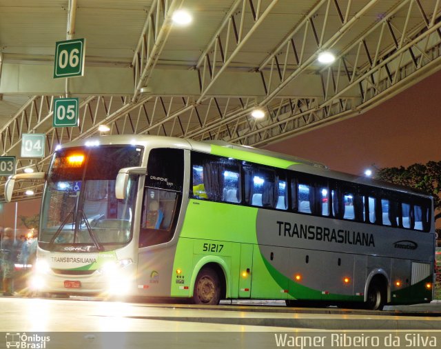 Transbrasiliana Transportes e Turismo 51217 na cidade de Brasília, Distrito Federal, Brasil, por Wagner Ribeiro da Silva. Número da foto: #2091891.