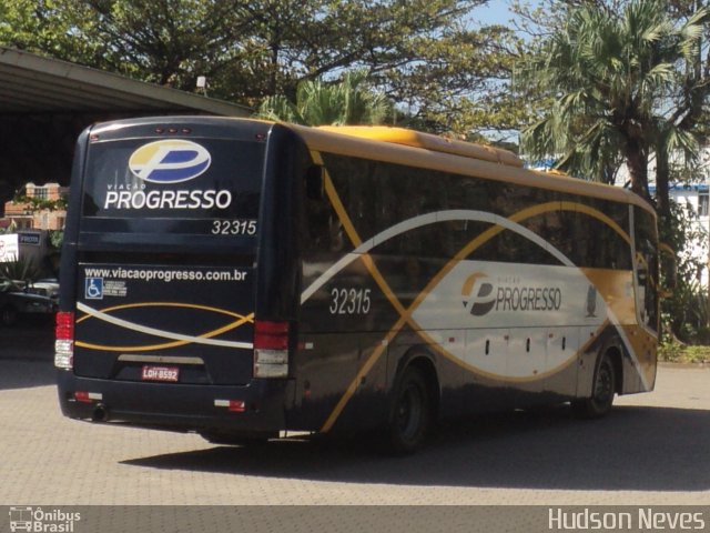Viação Progresso 32315 na cidade de Três Rios, Rio de Janeiro, Brasil, por Hudson Neves. Número da foto: #2092915.