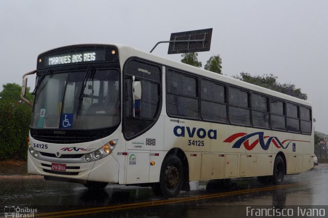 AVOA - Auto Viação Ourinhos Assis 34125 na cidade de Ourinhos, São Paulo, Brasil, por Francisco Ivano. Número da foto: #2092926.