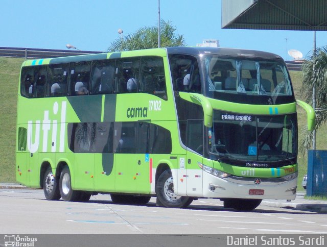 UTIL - União Transporte Interestadual de Luxo 17102 na cidade de Praia Grande, São Paulo, Brasil, por Daniel Santos Sardi. Número da foto: #2095182.
