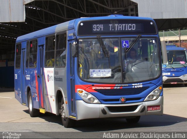 Viação Piracicabana 7268 na cidade de Praia Grande, São Paulo, Brasil, por Adam Xavier Rodrigues Lima. Número da foto: #2094223.