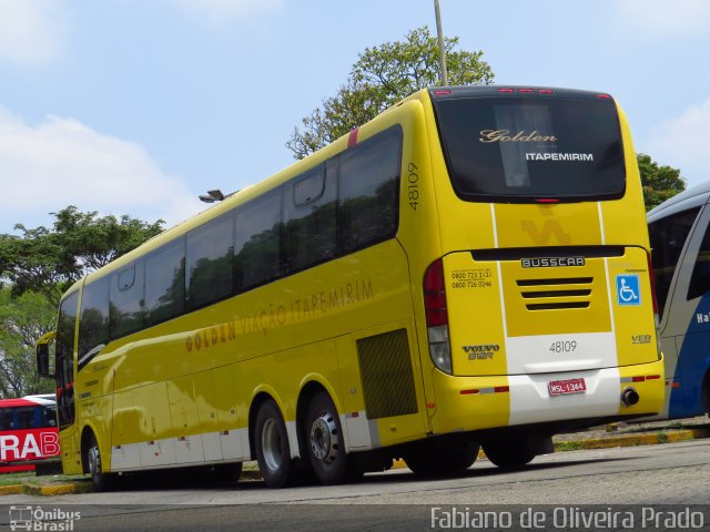 Viação Itapemirim 48109 na cidade de São Paulo, São Paulo, Brasil, por Fabiano de Oliveira Prado. ID da foto: 2095342.