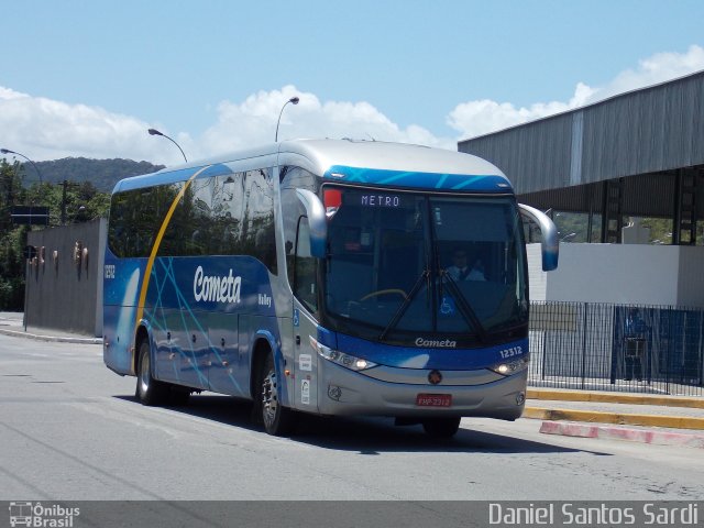 Viação Cometa 12312 na cidade de Praia Grande, São Paulo, Brasil, por Daniel Santos Sardi. ID da foto: 2094149.