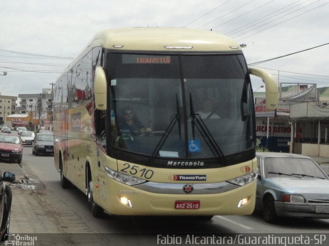 TransTupi Turismo e Fretamento 2510 na cidade de Guaratinguetá, São Paulo, Brasil, por Fabio Alcantara. Número da foto: #2094182.