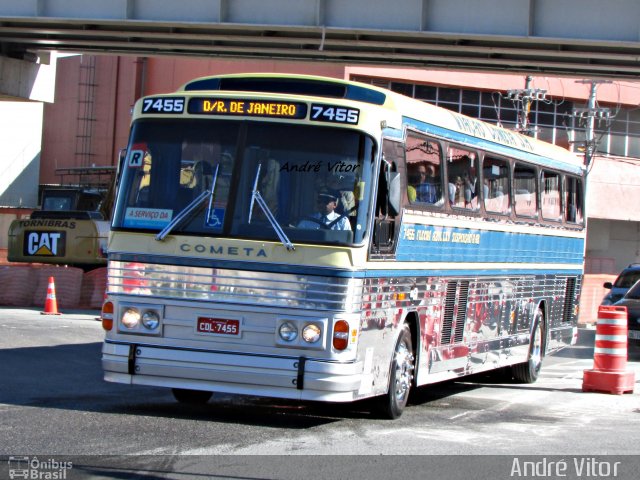 Viação Cometa 7455 na cidade de Rio de Janeiro, Rio de Janeiro, Brasil, por André Vitor  Silva dos Santos. Número da foto: #2093519.