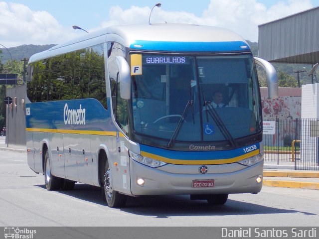 Viação Cometa 10230 na cidade de Praia Grande, São Paulo, Brasil, por Daniel Santos Sardi. Número da foto: #2094185.