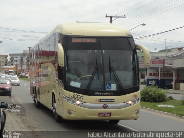 TransTupi Turismo e Fretamento 3000 na cidade de Guaratinguetá, São Paulo, Brasil, por Fabio Alcantara. Número da foto: #2094202.