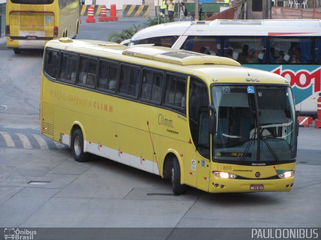 Viação Itapemirim 8515 na cidade de Rio de Janeiro, Rio de Janeiro, Brasil, por Paulo Camillo Mendes Maria. ID da foto: 2093787.