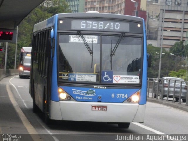 Viação Paratodos > São Jorge > Metropolitana São Paulo > Mobibrasil 6 3784 na cidade de São Paulo, São Paulo, Brasil, por Jonathan  Aguiar Correa. ID da foto: 2094427.