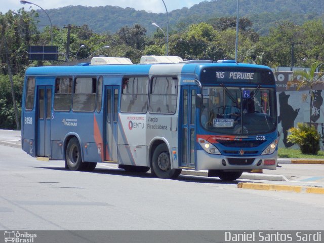 Viação Piracicabana 8158 na cidade de Praia Grande, São Paulo, Brasil, por Daniel Santos Sardi. Número da foto: #2094197.