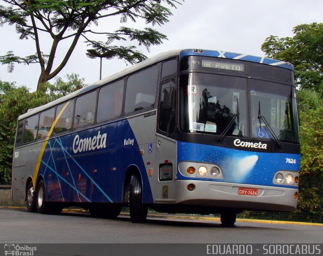 Viação Cometa 7624 na cidade de São Paulo, São Paulo, Brasil, por EDUARDO - SOROCABUS. ID da foto: 2094166.