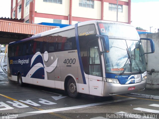 Expresso Regional 4000 na cidade de Sorocaba, São Paulo, Brasil, por Ismael Toledo Junior. Número da foto: #2096162.