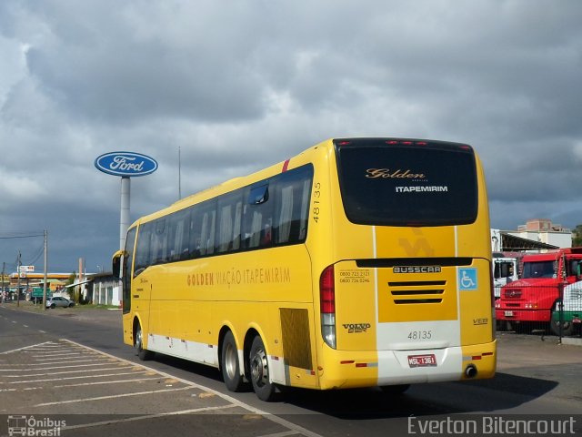 Viação Itapemirim 48135 na cidade de Osório, Rio Grande do Sul, Brasil, por Éverton Teixeira Bitencourt. Número da foto: #2095913.