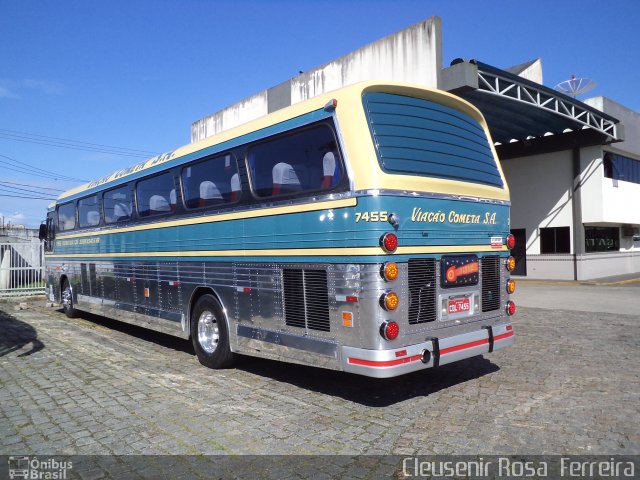 Viação Cometa 7455 na cidade de Praia Grande, São Paulo, Brasil, por Cleusenir Rosa  Ferreira. Número da foto: #2096514.