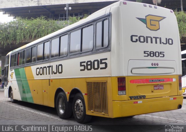 Empresa Gontijo de Transportes 5805 na cidade de Belo Horizonte, Minas Gerais, Brasil, por Luís Carlos Santinne Araújo. ID da foto: 2095981.