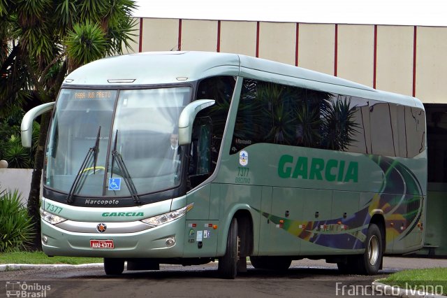 Viação Garcia 7377 na cidade de Ourinhos, São Paulo, Brasil, por Francisco Ivano. ID da foto: 2097090.