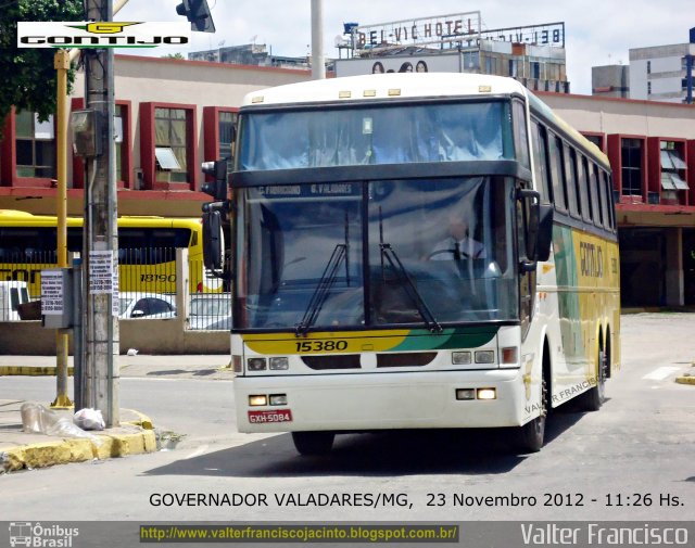 Empresa Gontijo de Transportes 15380 na cidade de Governador Valadares, Minas Gerais, Brasil, por Valter Francisco. Número da foto: #2096124.