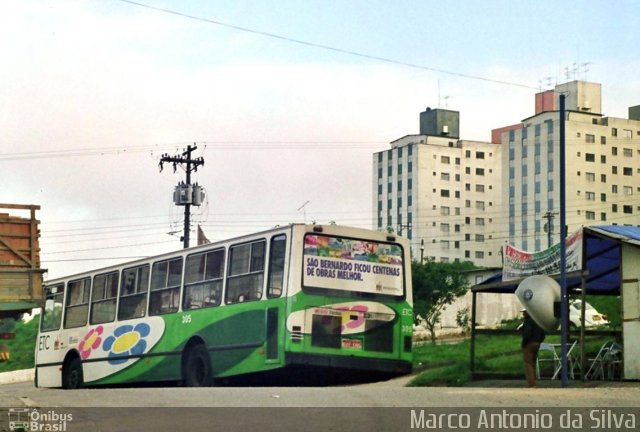 ETCSBC - Empresa de Transporte Coletivo de São Bernardo do Campo 305 na cidade de São Bernardo do Campo, São Paulo, Brasil, por Marco Antonio da Silva. Número da foto: #2096281.