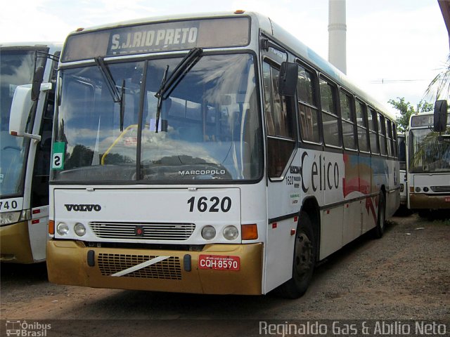 Transporte Coletivo Célico 1620 na cidade de São José do Rio Preto, São Paulo, Brasil, por Reginaldo Gas. Número da foto: #2099347.