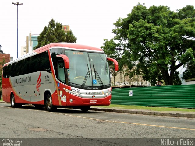 Viação Ouro Branco 16214 na cidade de Curitiba, Paraná, Brasil, por Nilton Félix da Silva. Número da foto: #2097909.