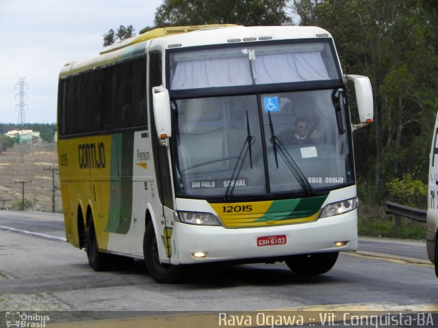 Empresa Gontijo de Transportes 12015 na cidade de Vitória da Conquista, Bahia, Brasil, por Rava Ogawa. ID da foto: 2098230.