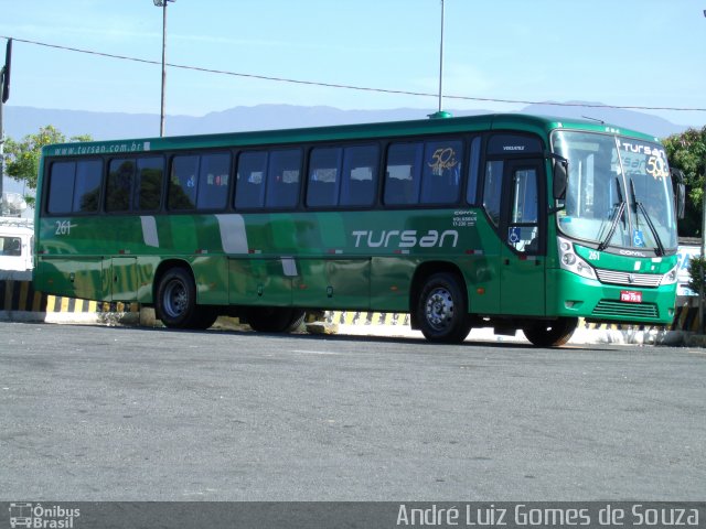 Tursan - Turismo Santo André 261 na cidade de Aparecida, São Paulo, Brasil, por André Luiz Gomes de Souza. Número da foto: #2099229.