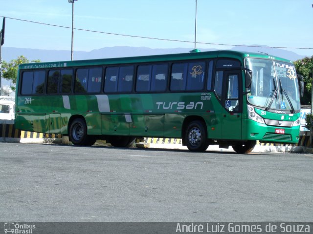 Tursan - Turismo Santo André 261 na cidade de Aparecida, São Paulo, Brasil, por André Luiz Gomes de Souza. ID da foto: 2099229.