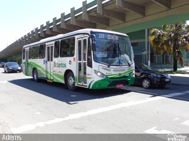 Viação Piracicabana Santos 4308 na cidade de Santos, São Paulo, Brasil, por Adems  Equipe 19. ID da foto: 2098459.