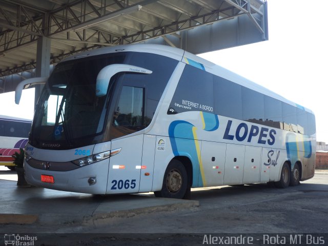LopeSul Transportes - Lopes e Oliveira Transportes e Turismo - Lopes Sul 2065 na cidade de Primavera do Leste, Mato Grosso, Brasil, por Alexandre Rodrigo. Número da foto: #2099378.