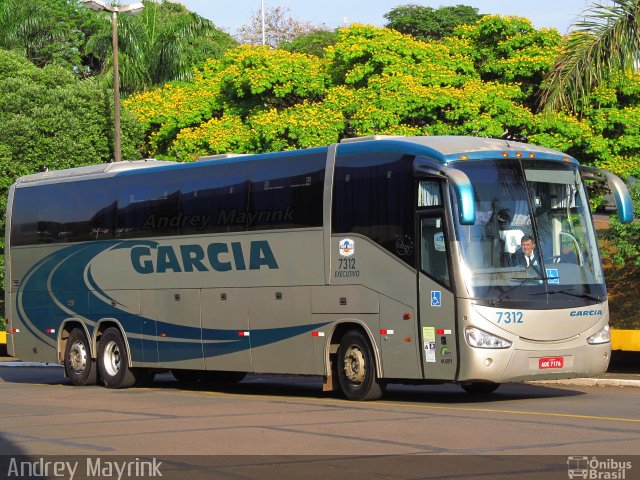 Viação Garcia 7312 na cidade de Londrina, Paraná, Brasil, por Andrey Gustavo. ID da foto: 2098870.