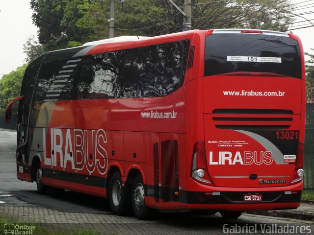 Lirabus 13021 na cidade de São Paulo, São Paulo, Brasil, por Gabriel Valladares. Número da foto: #2101074.