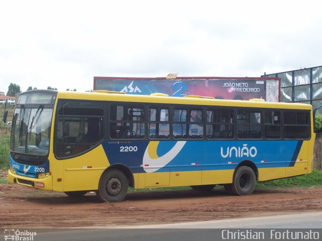 Viação União 2200 na cidade de Viçosa, Minas Gerais, Brasil, por Christian  Fortunato. ID da foto: 2100080.